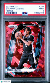 2024 Panini Prizm Stephon Castle #234 Red Ice PSA 9
